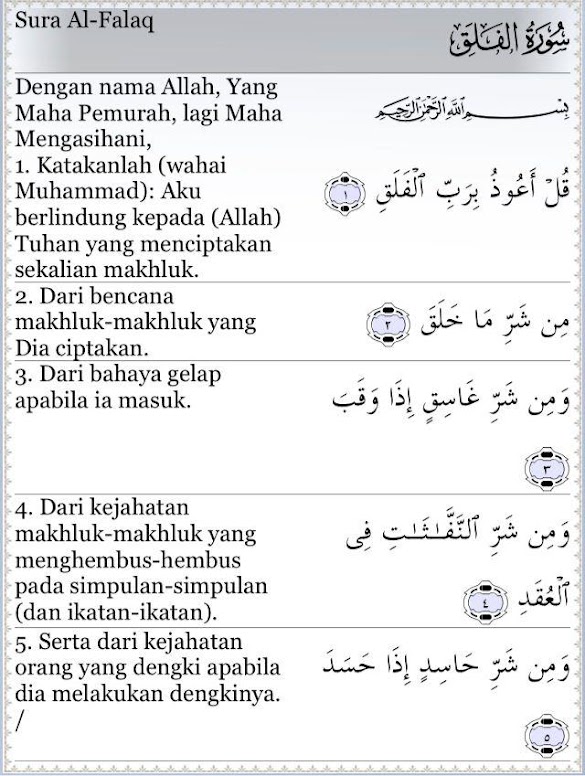 Detail Surat Al Falaq Terjemahan Nomer 6