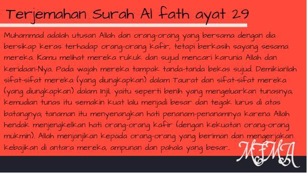 Detail Surat Al Fath Ayat 28 29 Nomer 45