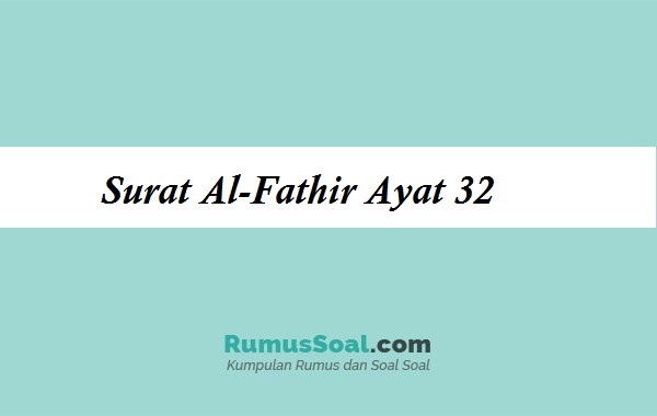 Detail Surat Al Fathir Ayat 1 Nomer 41