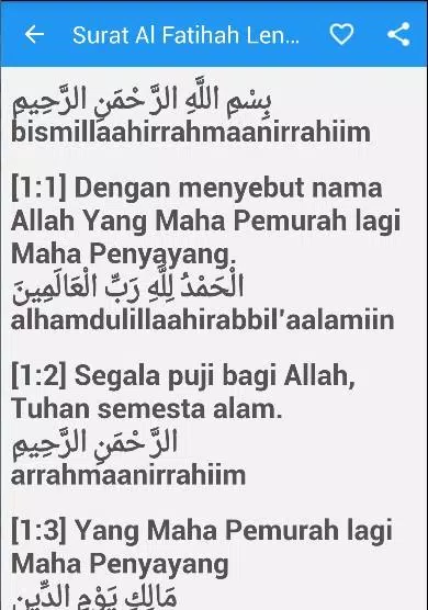 Detail Surat Al Fatihah Arab Nomer 50