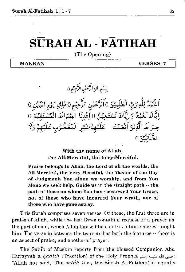 Detail Surat Al Fatihah Ayat Nomer 26