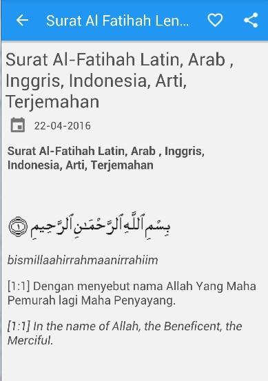 Detail Surat Al Fatihah Indonesia Nomer 5