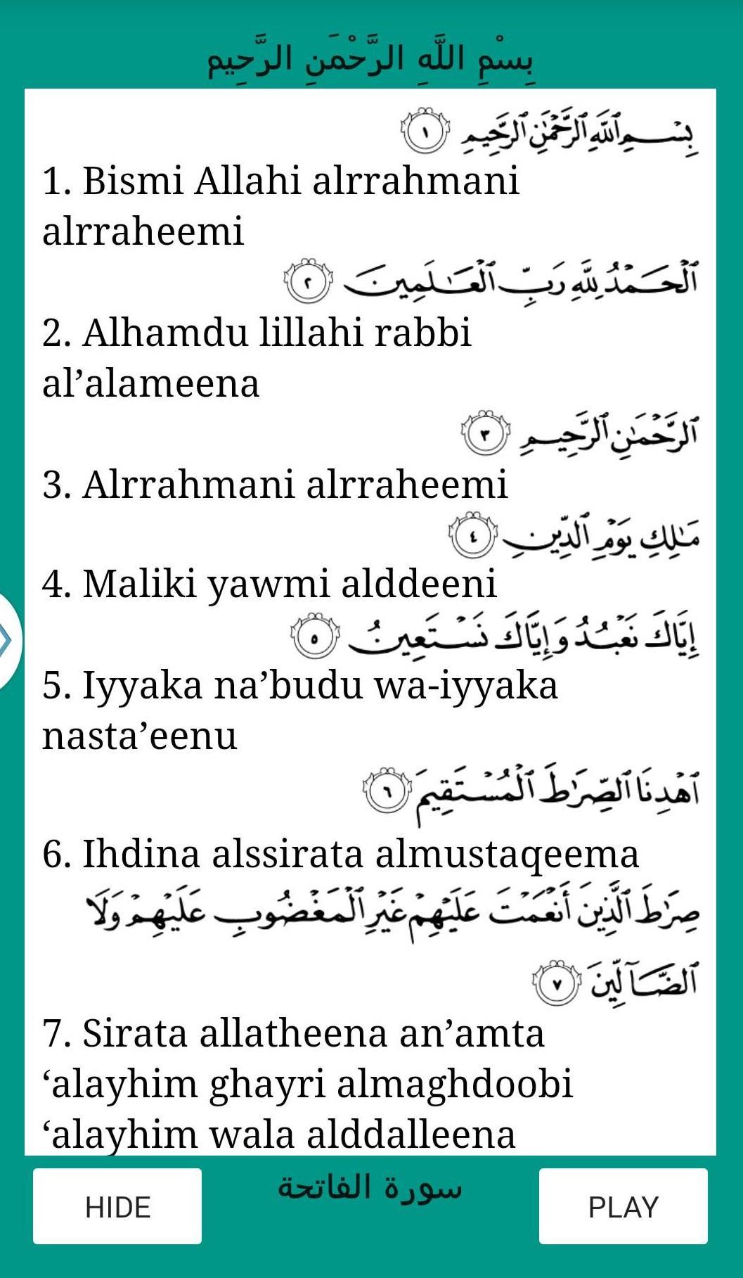 Detail Surat Al Fatihah Indonesia Nomer 7