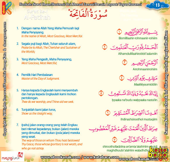 Detail Surat Al Fatihah Lengkap Nomer 36