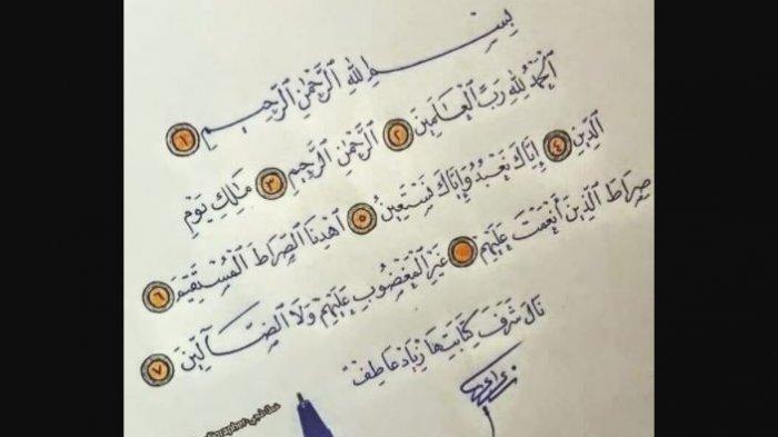 Detail Surat Al Fatihah Tulisan Arab Nomer 39