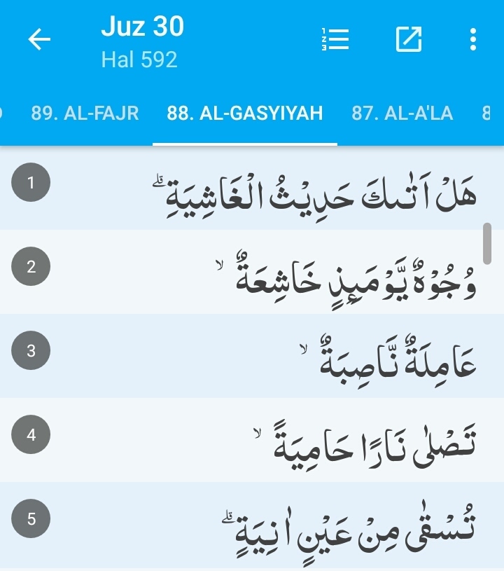 Detail Surat Al Ghasyiyah Ayat 1 26 Nomer 49