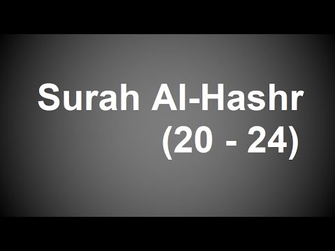 Download Surat Al Hasyr Ayat 20 24 Nomer 41
