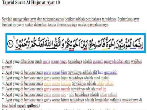 Detail Surat Al Hujurat 10 Dan 12 Nomer 39