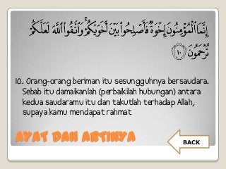 Detail Surat Al Hujurat Ayat 10 13 Nomer 26