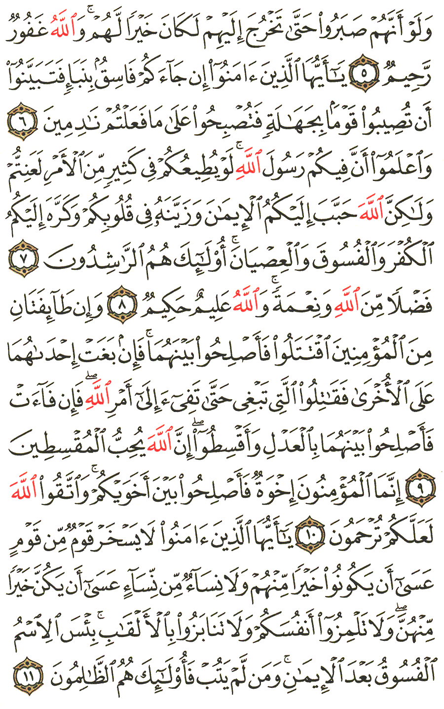 Detail Surat Al Hujurat Ayat 11 Nomer 47