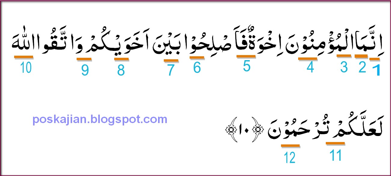 Detail Surat Al Hujurat Ayat 49 10 Nomer 39