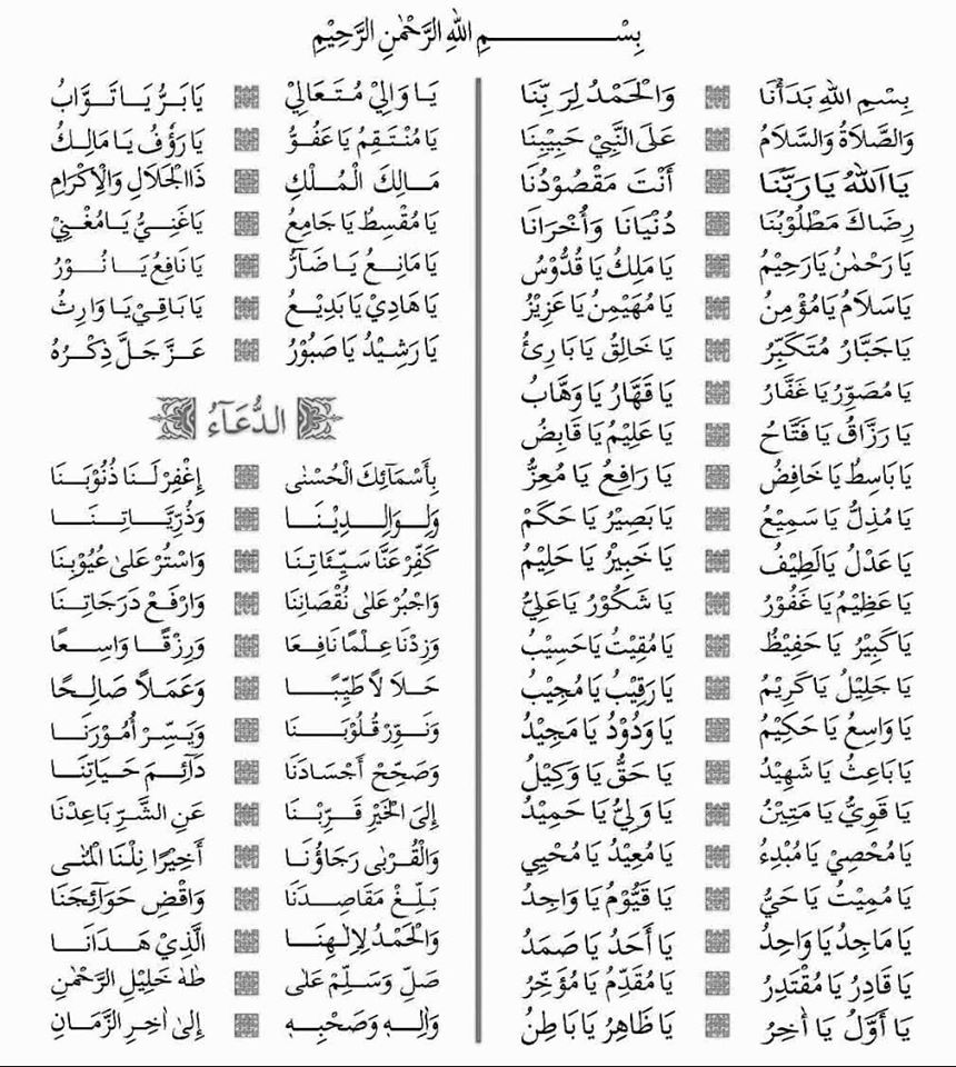 Detail Surat Al Husna Nomer 11