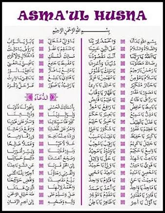 Detail Surat Al Husna Nomer 18
