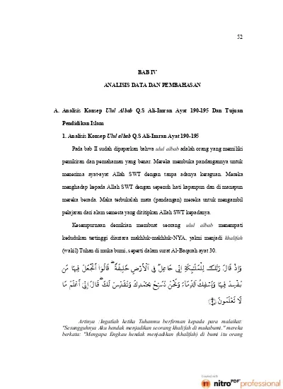 Detail Surat Al Imran 190 Dan 191 Nomer 32