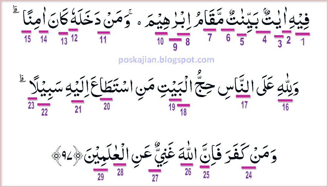 Detail Surat Al Imran Ayat 97 Nomer 13