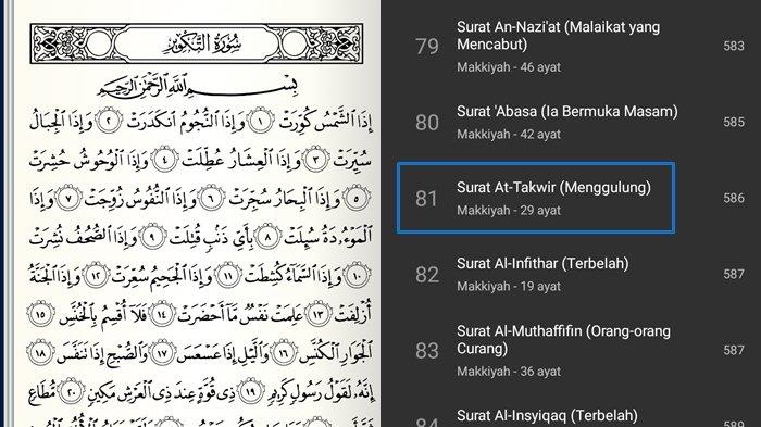 Detail Surat Al Infitar Latin Nomer 21