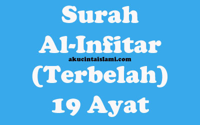 Detail Surat Al Infitar Latin Nomer 53