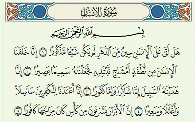 Detail Surat Al Insan Ayat 2 Nomer 14