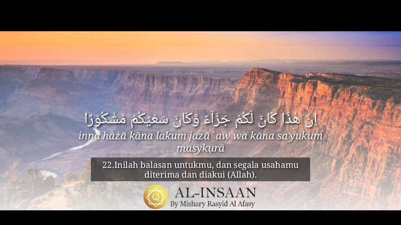 Detail Surat Al Insan Ayat 22 Nomer 8