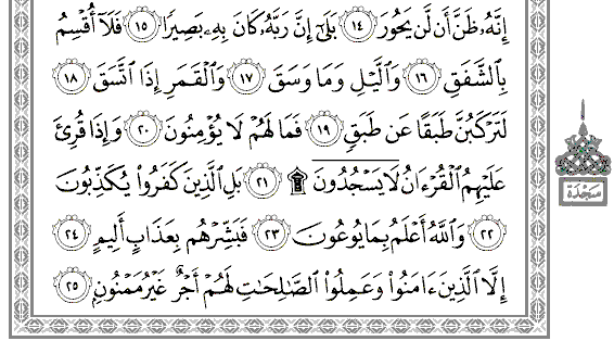 Detail Surat Al Insyiqaq Ayat 6 Nomer 13