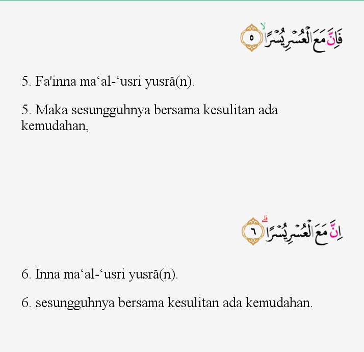 Detail Surat Al Insyirah Latin Nomer 48