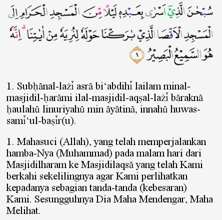 Download Surat Al Isra Ayat 1 5 Nomer 10