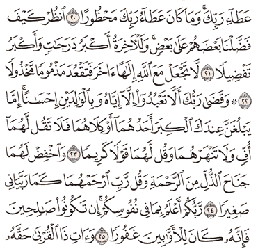 Detail Surat Al Isra Ayat 17 23 Nomer 18