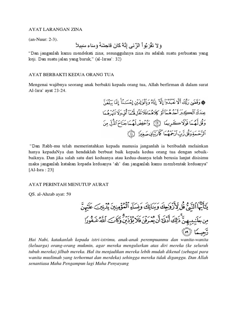 Detail Surat Al Isra Ayat 23 24 Nomer 38