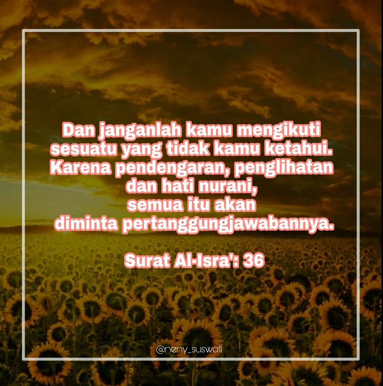 Detail Surat Al Isra Ayat 36 Nomer 44