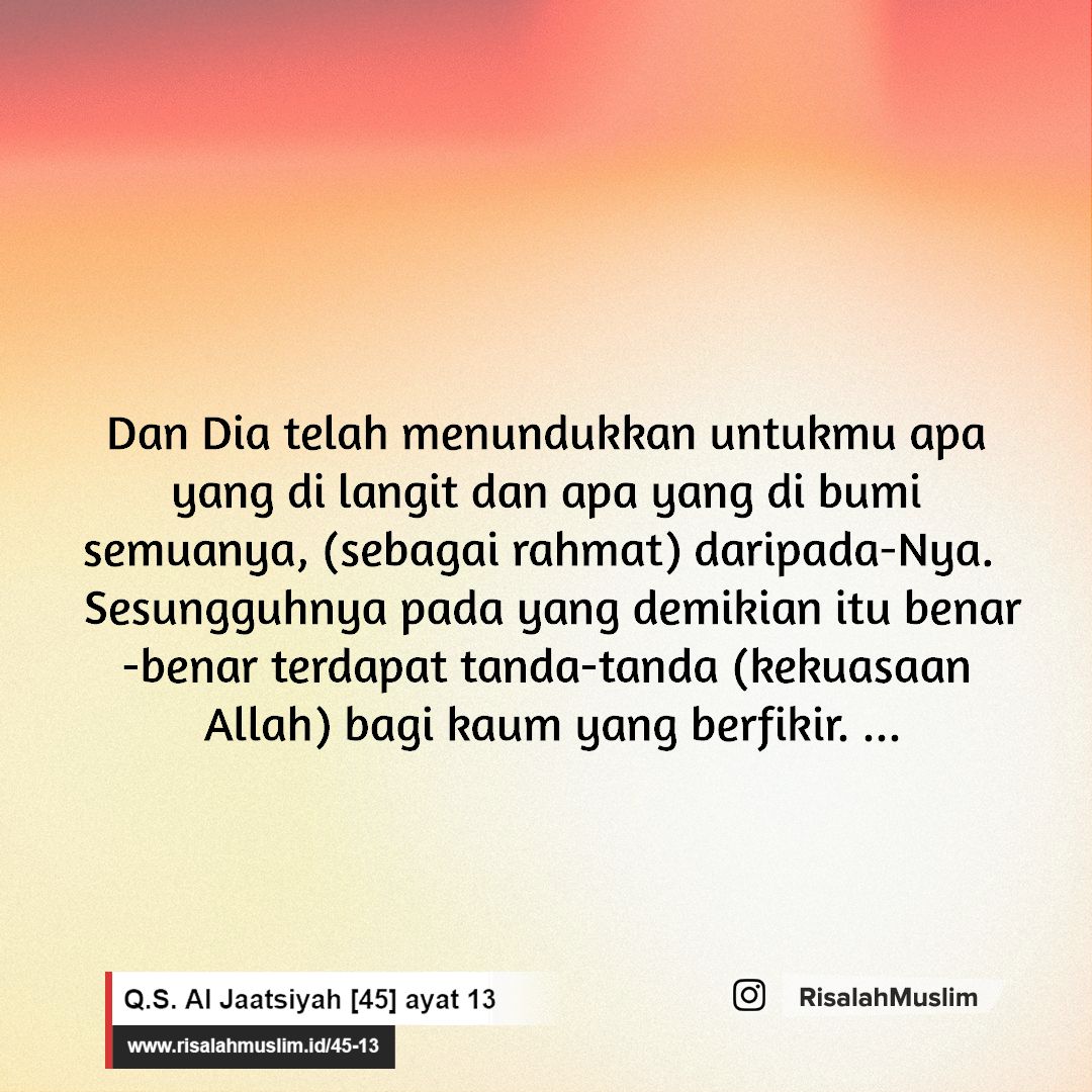 Detail Surat Al Jatsiyah Ayat 12 13 Nomer 7