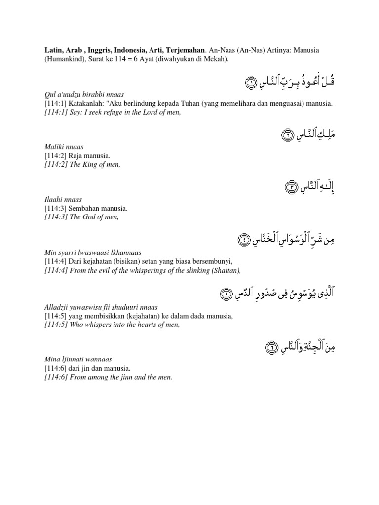 Detail Surat Al Jin Latin Nomer 19