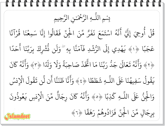 Detail Surat Al Jin Latin Nomer 20