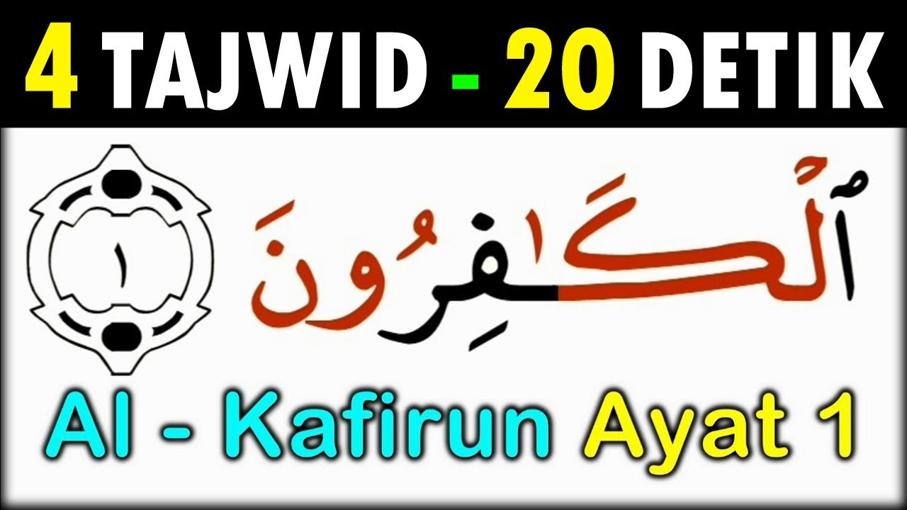 Detail Surat Al Kafirun Dan Tajwidnya Nomer 38