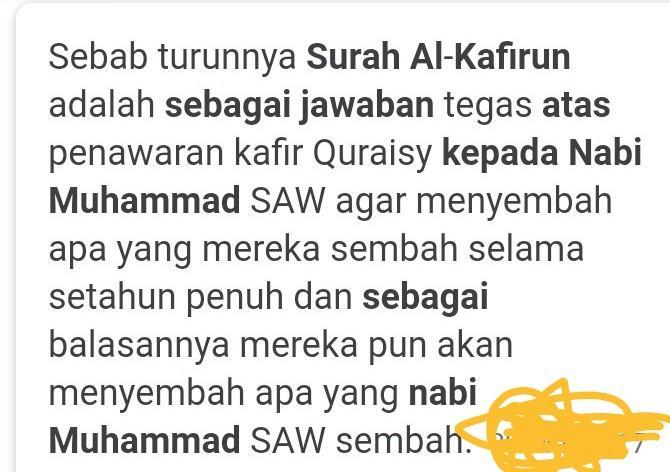 Detail Surat Al Kafirun Diturunkan Di Kota Nomer 23