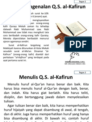 Detail Surat Al Kafirun Tergolong Surat Nomer 31