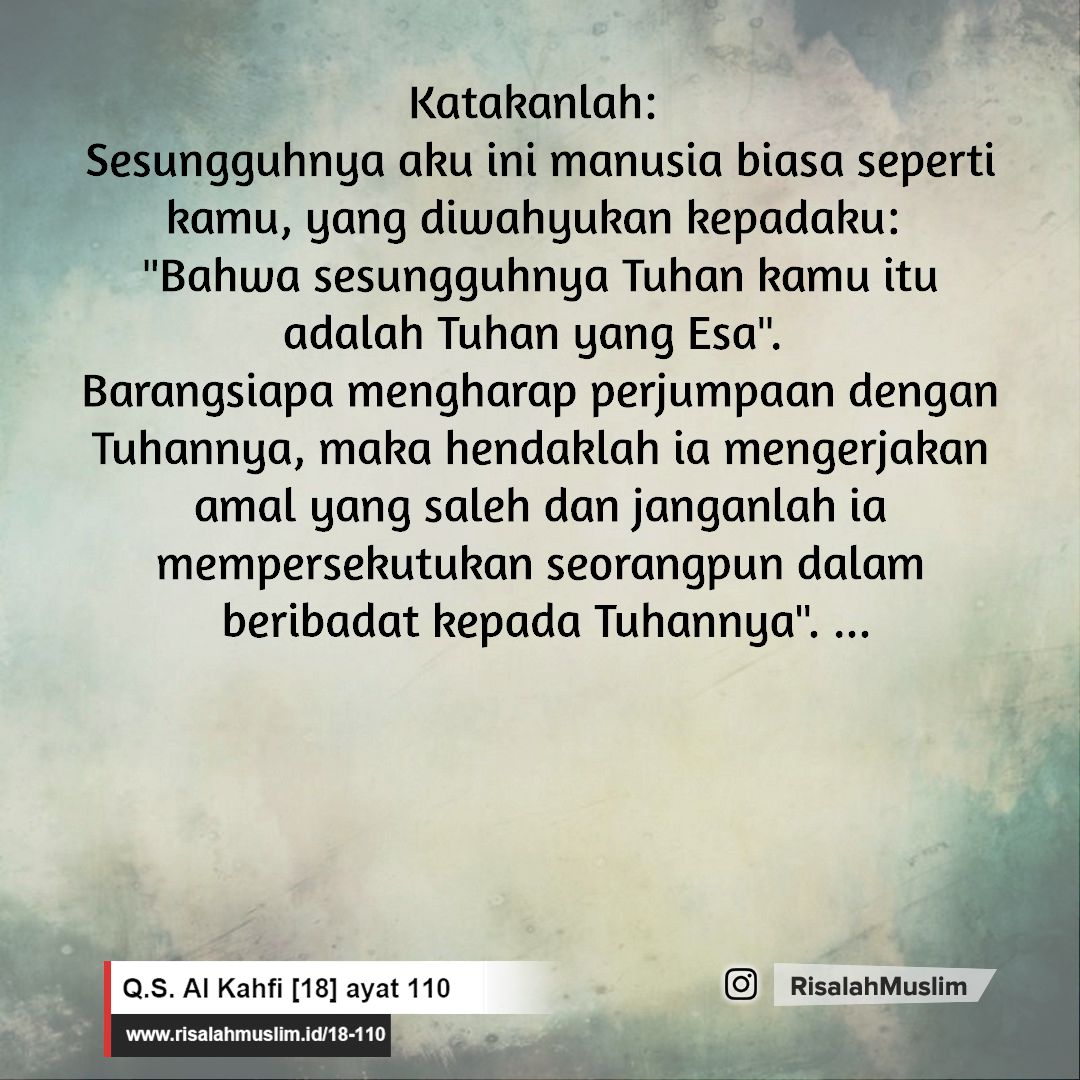 Detail Surat Al Kahfi Ayat 100 110 Nomer 41