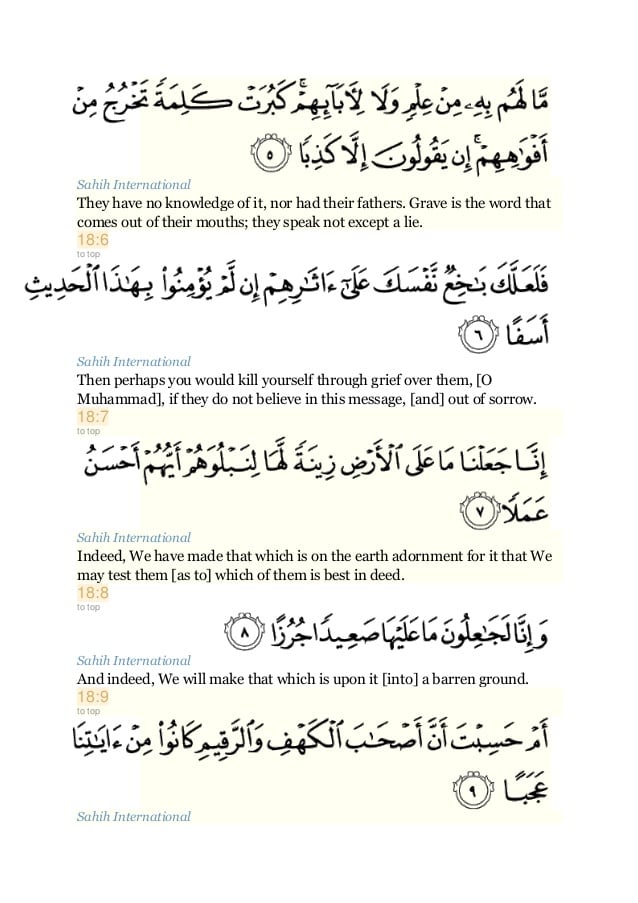 Detail Surat Al Kahfi Ayat 45 Nomer 26