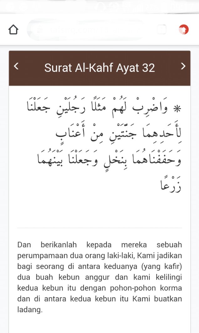 Detail Surat Al Kahfi Ayat 46 Nomer 9