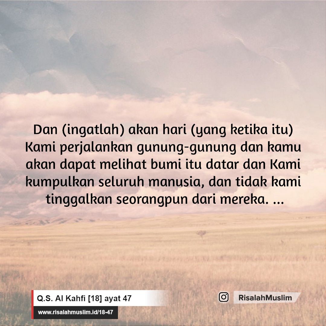 Detail Surat Al Kahfi Ayat 46 Nomer 47