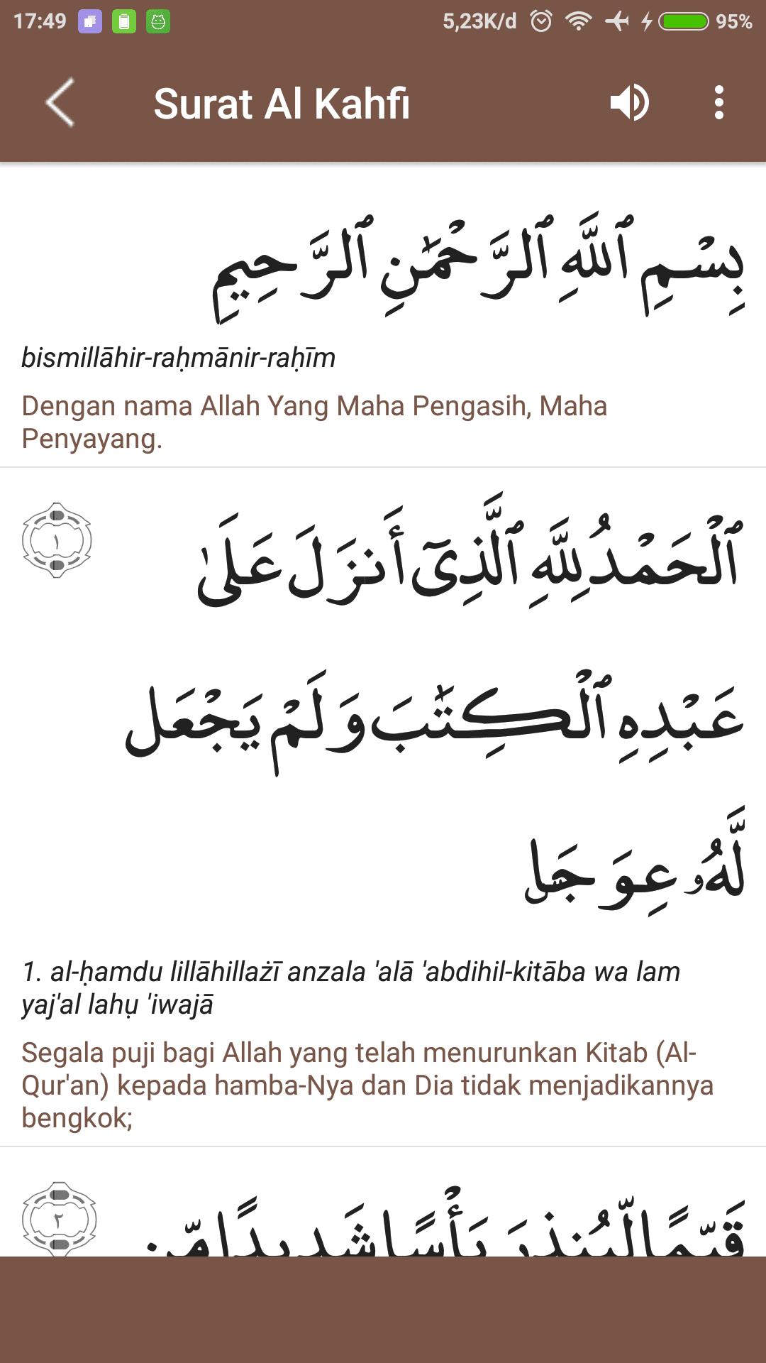 Detail Surat Al Kahfi Surat Ke Nomer 42