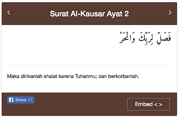 Detail Surat Al Kautsar Ayat 2 Nomer 35