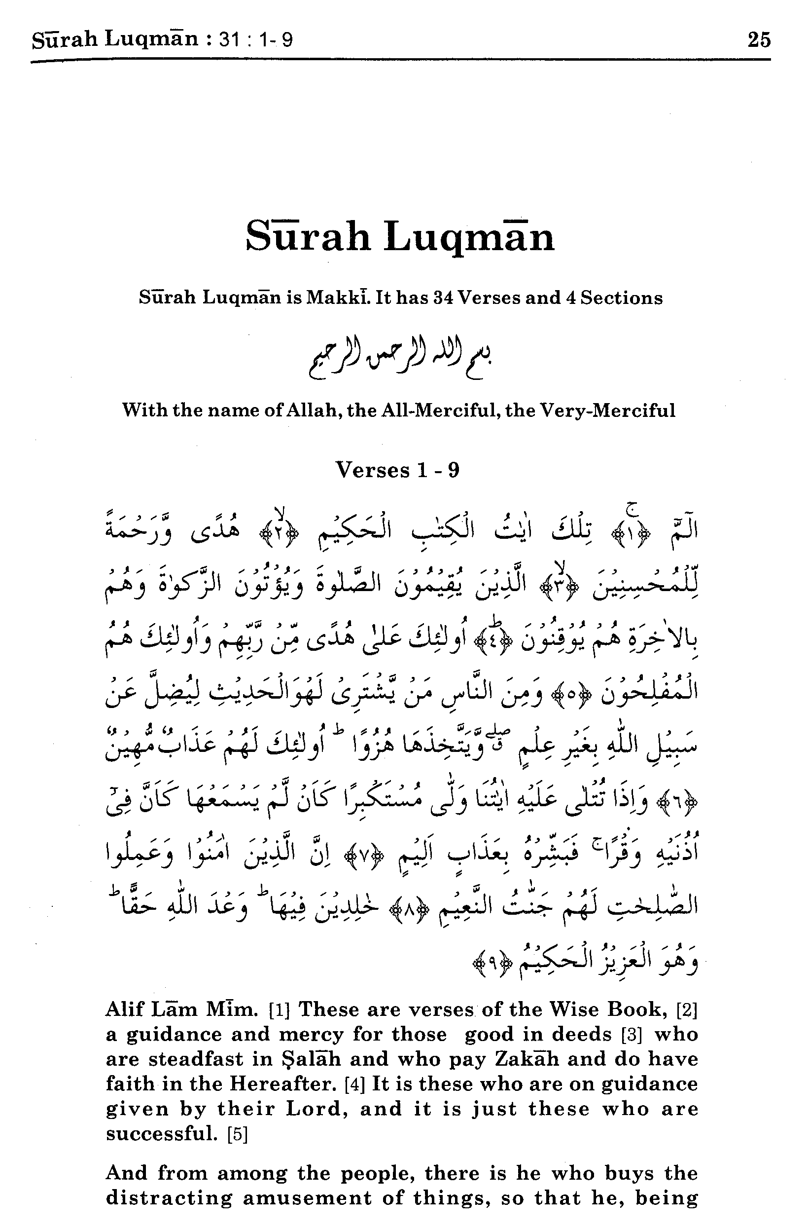 Detail Surat Al Luqman Ayat 12 19 Nomer 29