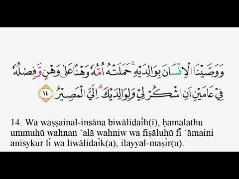 Detail Surat Al Luqman Ayat 14 Latin Nomer 16