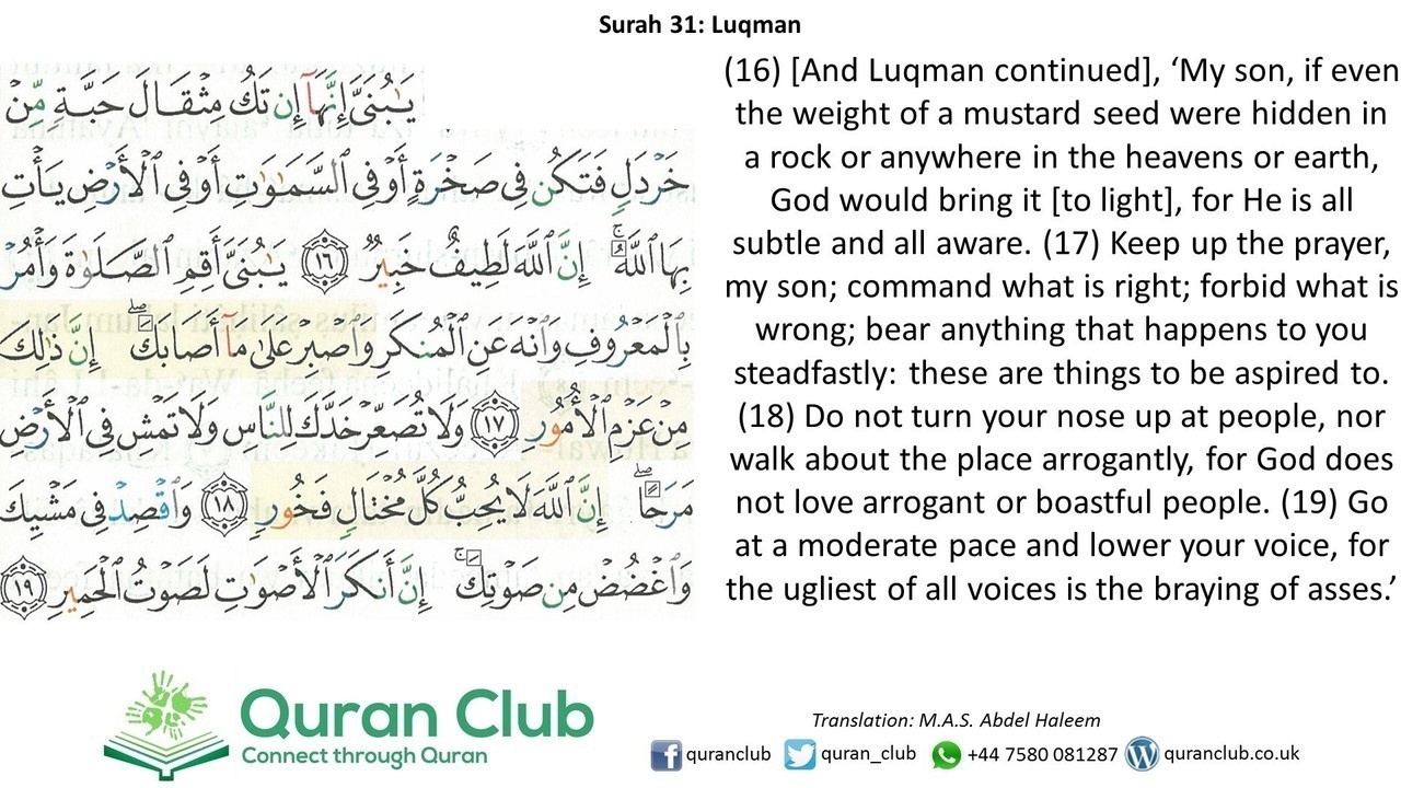 Detail Surat Al Luqman Ayat 16 Nomer 5