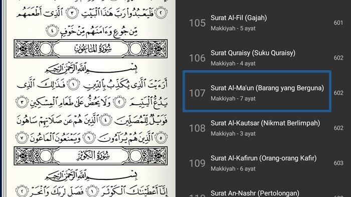 Surat Al Ma Un Ayat 1 7 Latin - KibrisPDR