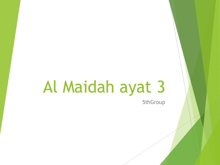 Detail Surat Al Maidah 3 Nomer 44