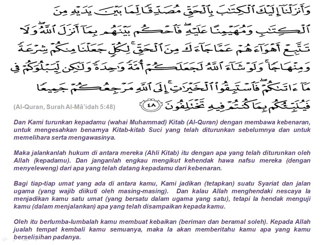 Detail Surat Al Maidah 5 8 Nomer 48