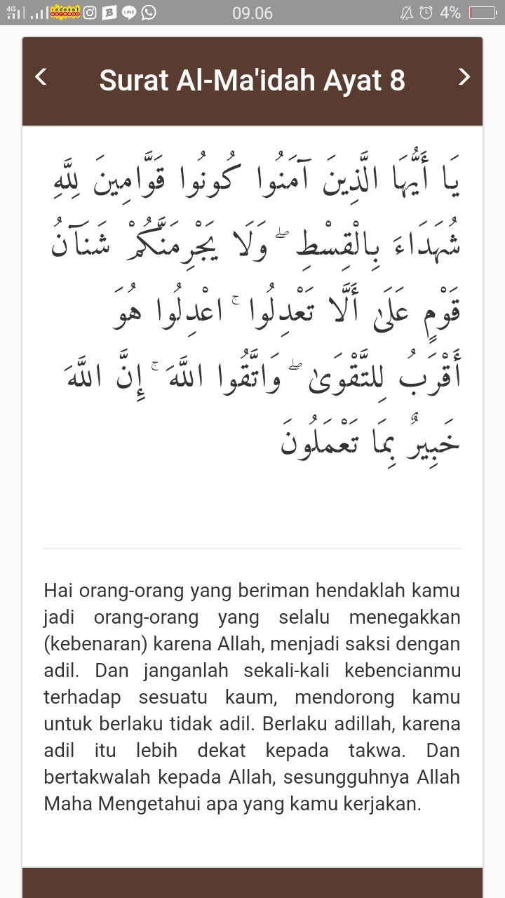 Detail Surat Al Maidah 5 8 Nomer 8