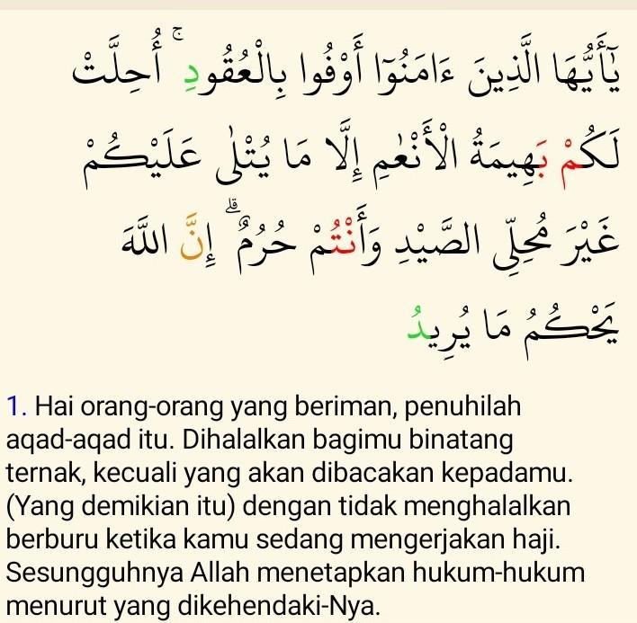 Detail Surat Al Maidah Ayat 1 5 Nomer 8