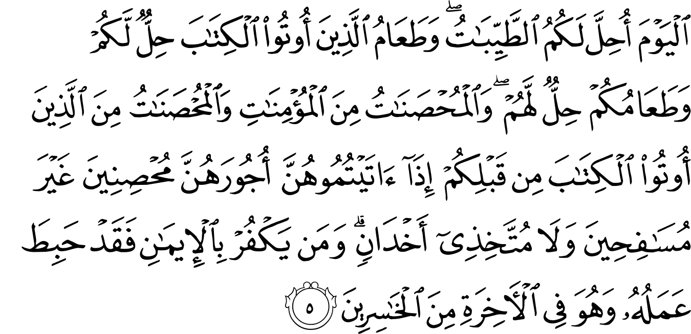 Aya 10 To 13 Surah Al-Maidah English Translation Of The Meaning